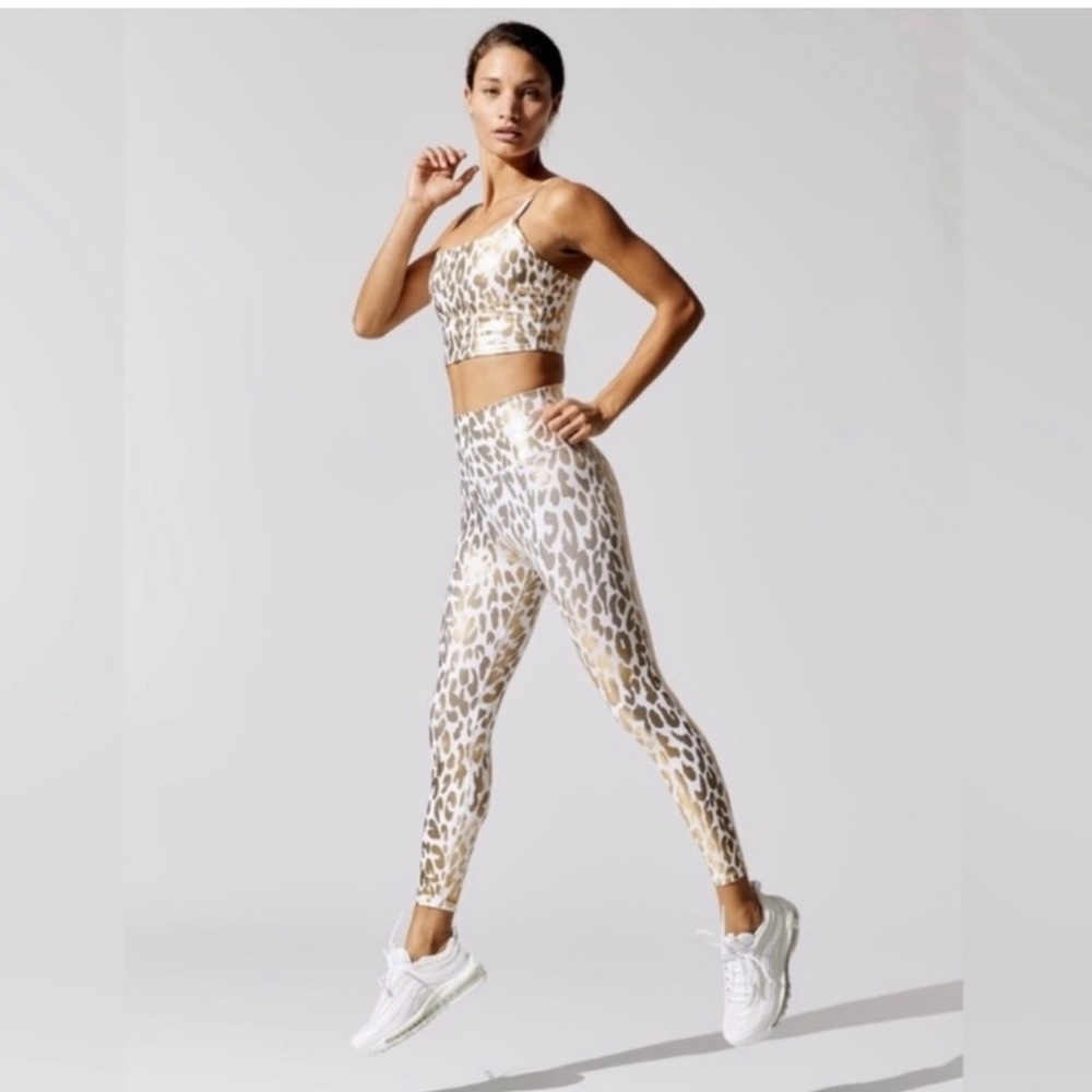 Carbon38 Leopard Print Workout Top